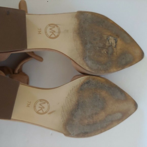 ♥️SOLD♥️Michael Kors Alina Flat Suede Khaki Size 7 - Picture 7 of 8